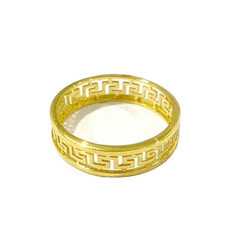 gold versace ring uk|versace 18k gold ring.